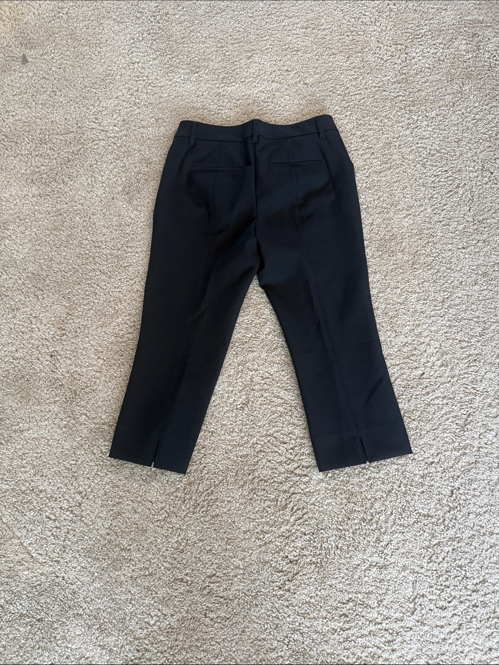 White House Black Market Men's Black Dress Pants - Tailored Cropped Fit - Picture 3 of 7